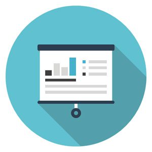 Business-Development-Analyst Bar chart graph icon representing career as a Government business development analyst